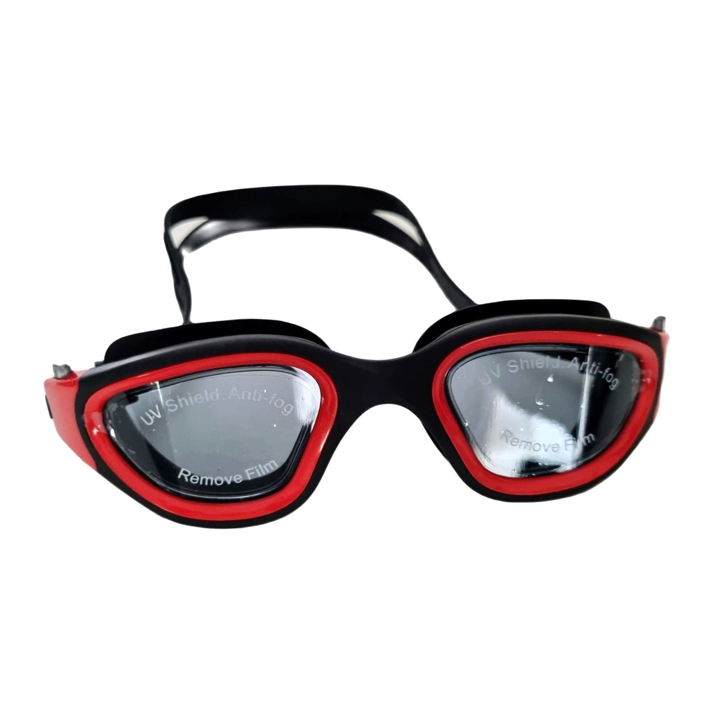 FLOWOLF FH1 Open Water Goggles - Red/Blk Clear Lens