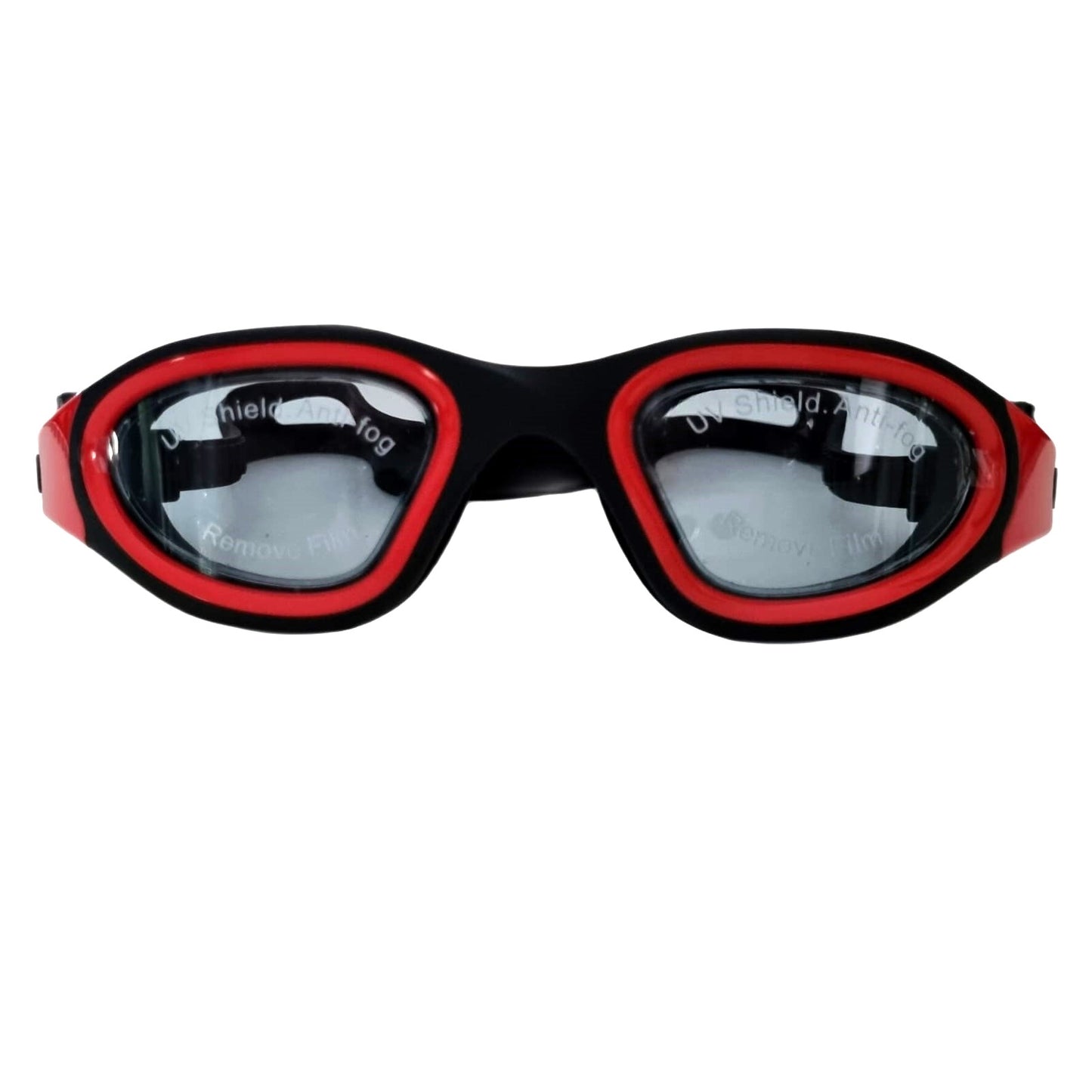 FLOWOLF FH1 Open Water Goggles - Red/Blk Grey Lens