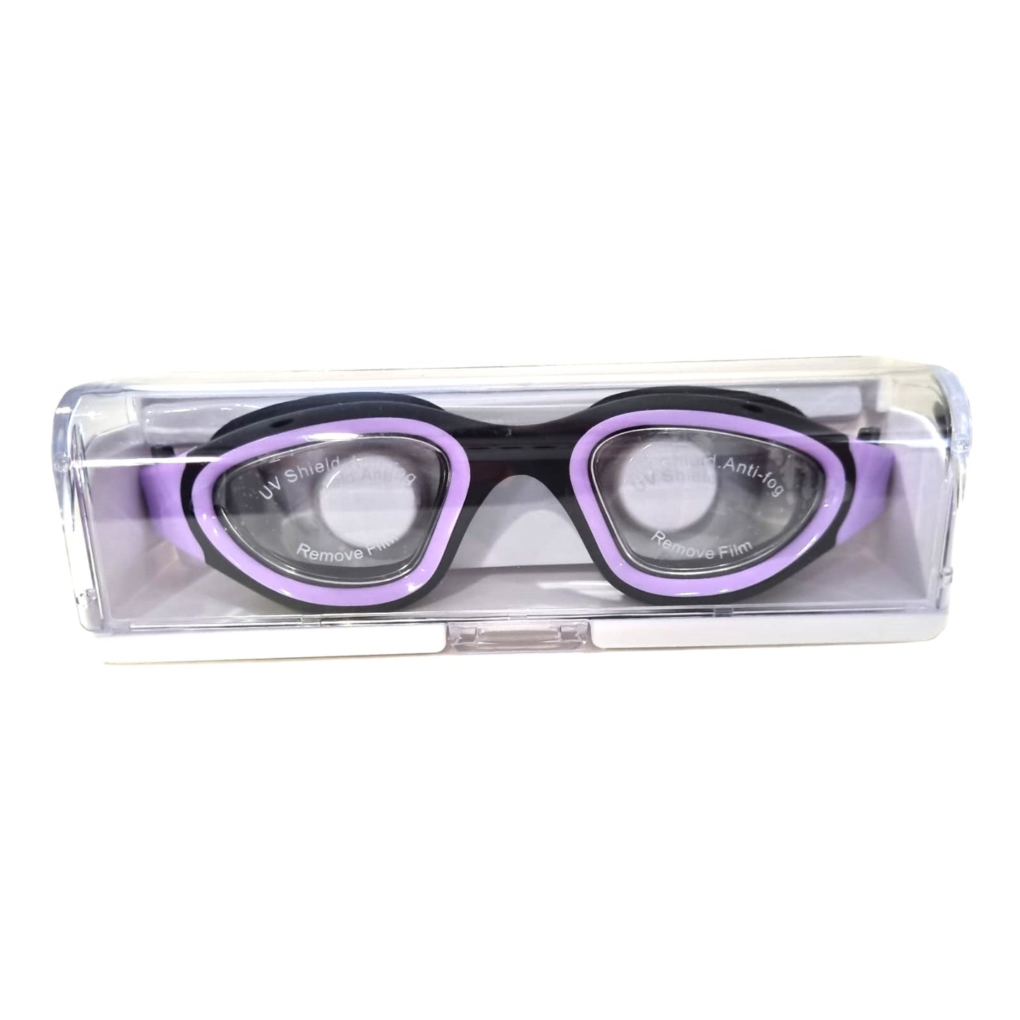 FLOWOLF FH1 Open Water Goggles - Purple/Blk Clear Lens
