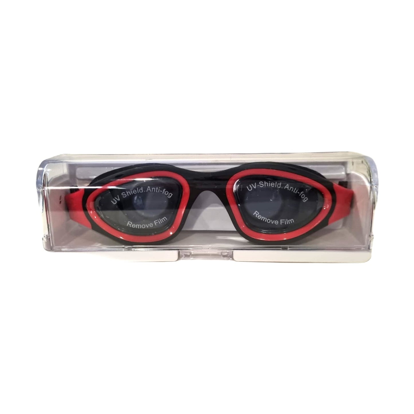 FLOWOLF FH1 Open Water Goggles - Red/Blk Grey Lens