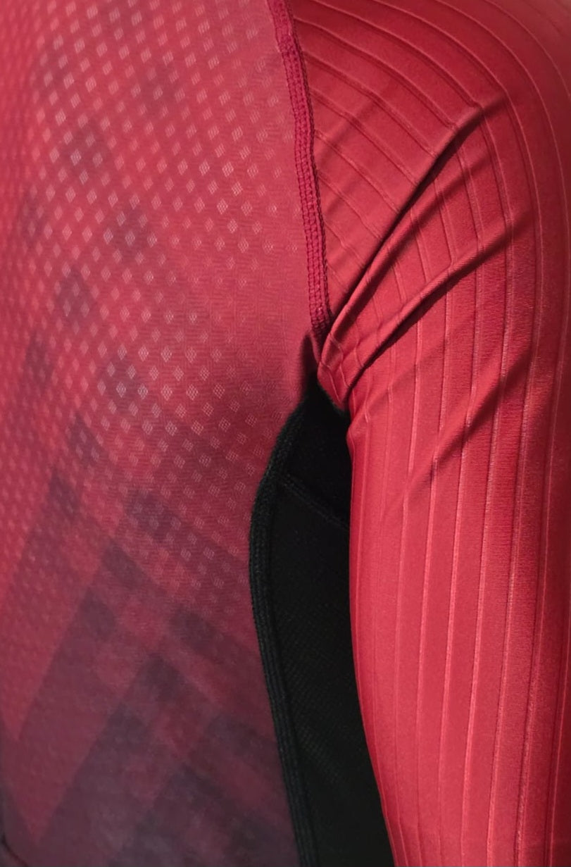 FLOWOLF RACE SHORT SLEEVE TRISUIT MEN'S - BURGUNDY