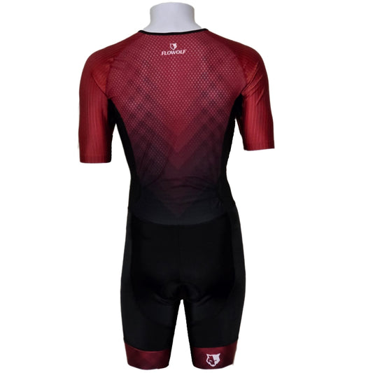 FLOWOLF RACE SHORT SLEEVE TRISUIT MEN'S - BURGUNDY