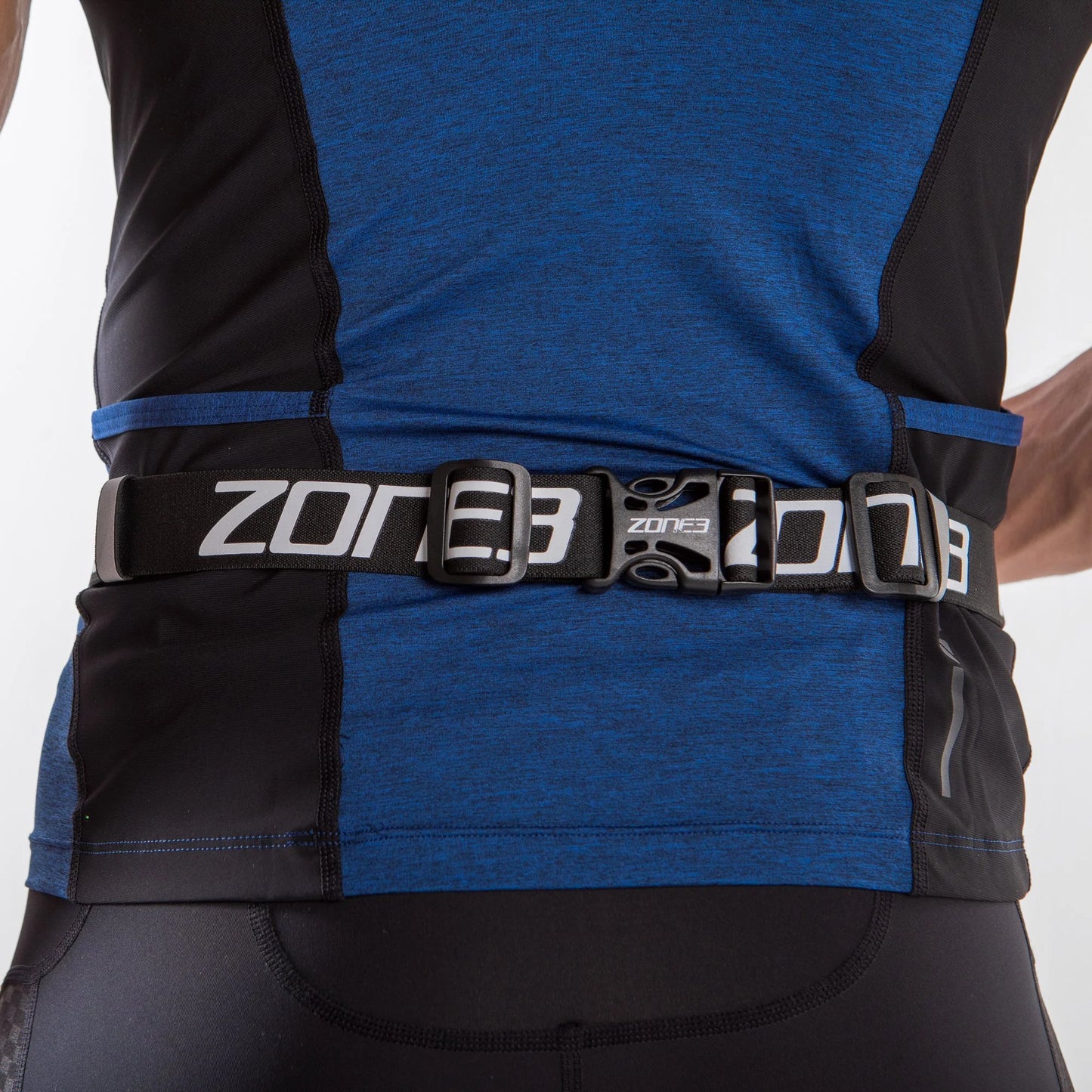 ZONE3 Endurance Number Belt with Lycra Fuel Pouch and Energy Gel Storage