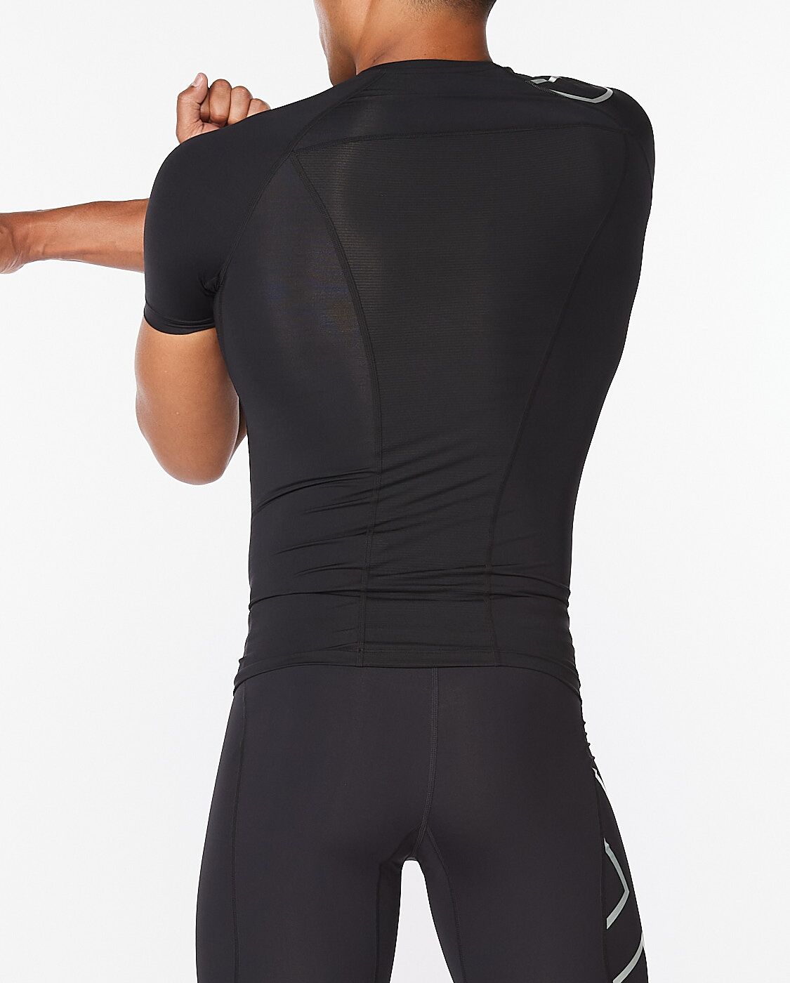2XU South Africa - Men's Core Compression Short Sleeve - Black/Silver