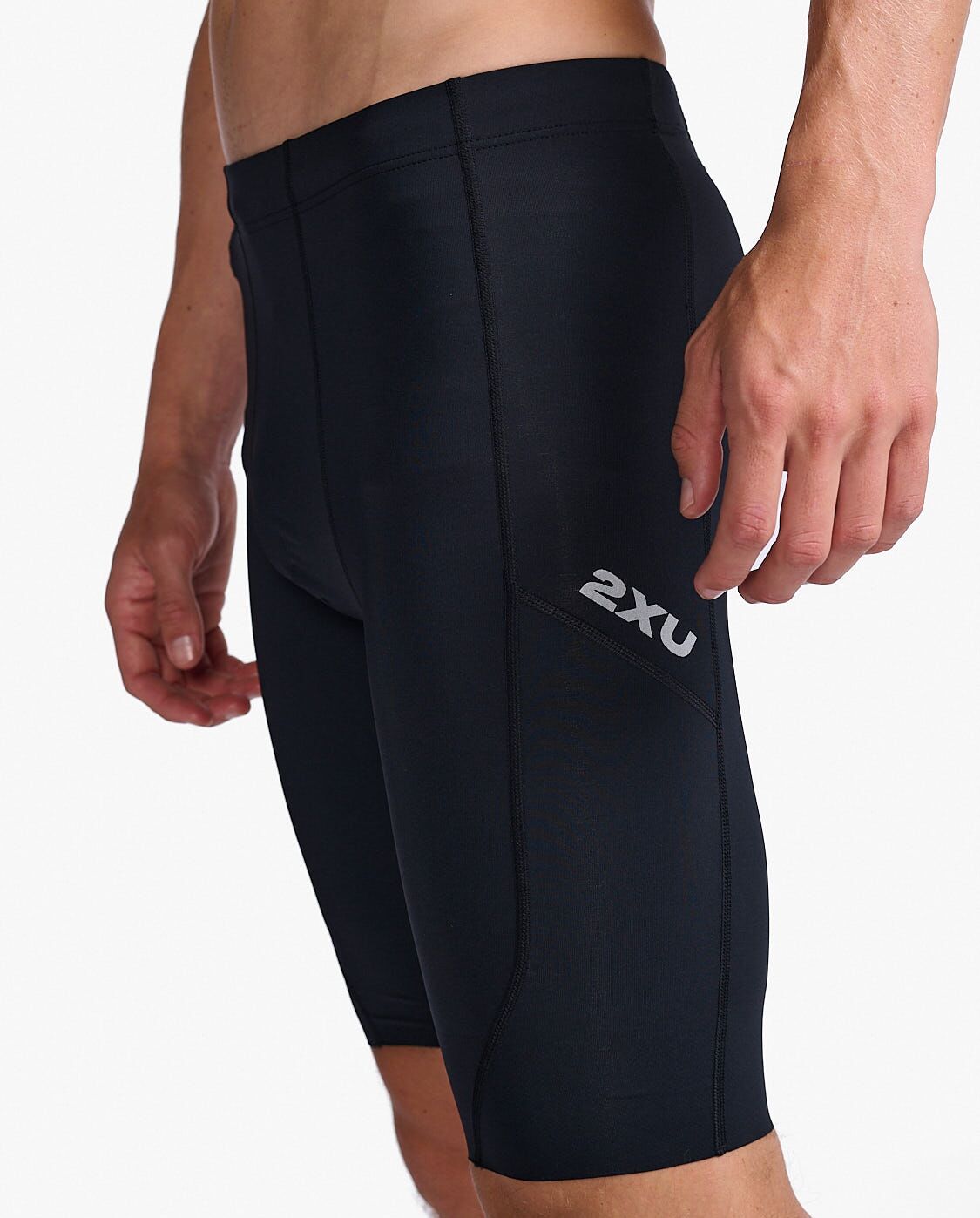 2XU South Africa - Mens Aero Compression Short - Black/Silver Reflective