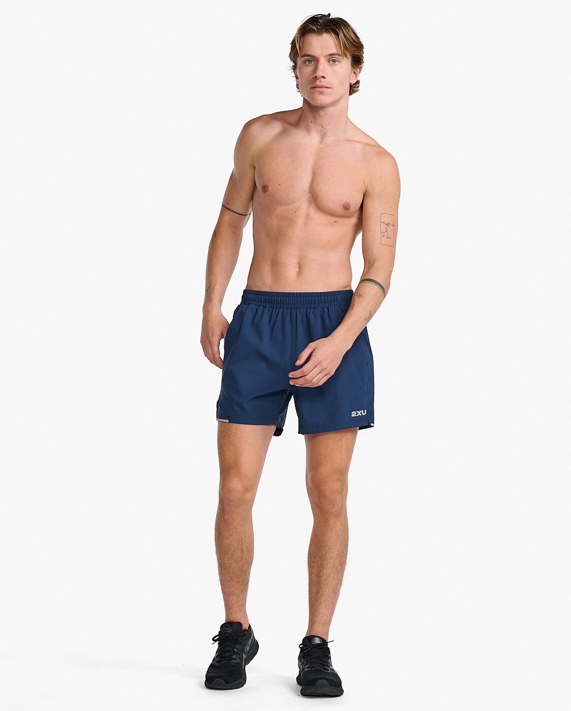 2XU South Africa - Mens Aero 5 Inch Shorts - MDN/SRF