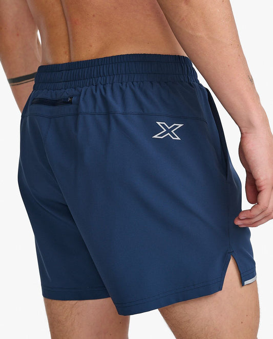 2XU South Africa - Mens Aero 5 Inch Shorts - MDN/SRF