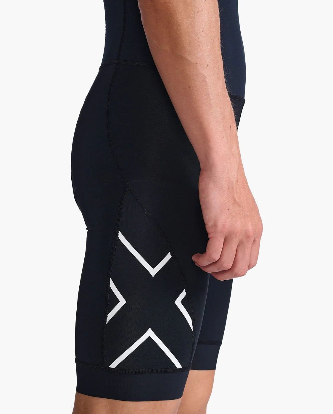 2XU Core Sleeved Men's Trisuit - Black/White