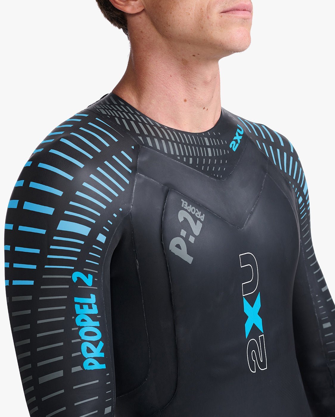 2XU South Africa - Men's Propel:2 Wetsuit - Black/Aloha