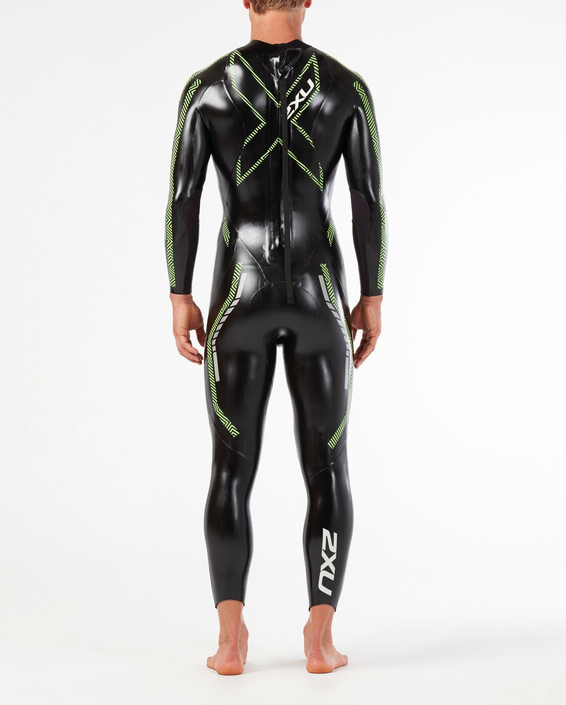 2XU South Africa - Men's Propel:Pro Wetsuit - Black/Neon Green Gecko