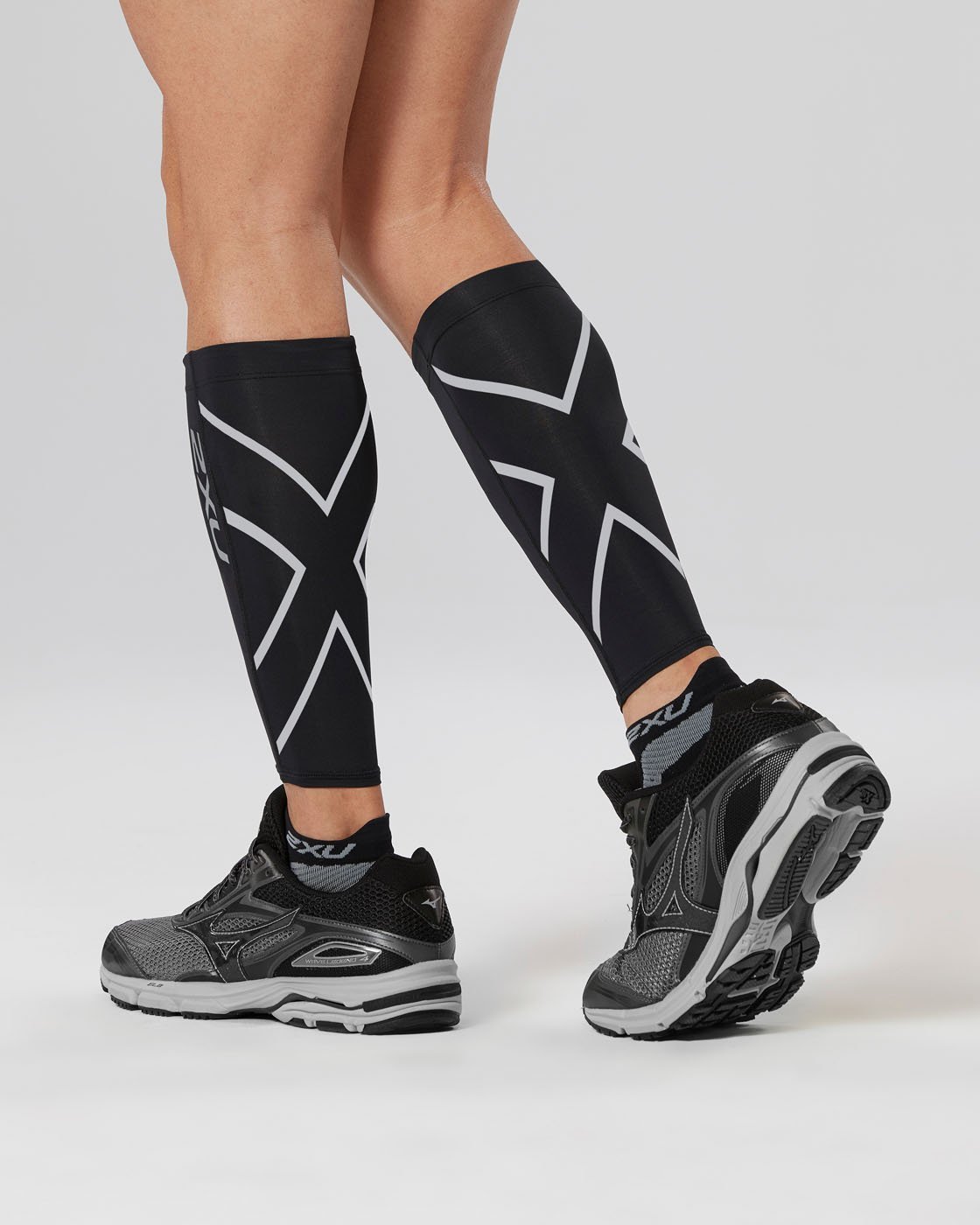 2XU South Africa - Compression Calf Guards - Black/Black