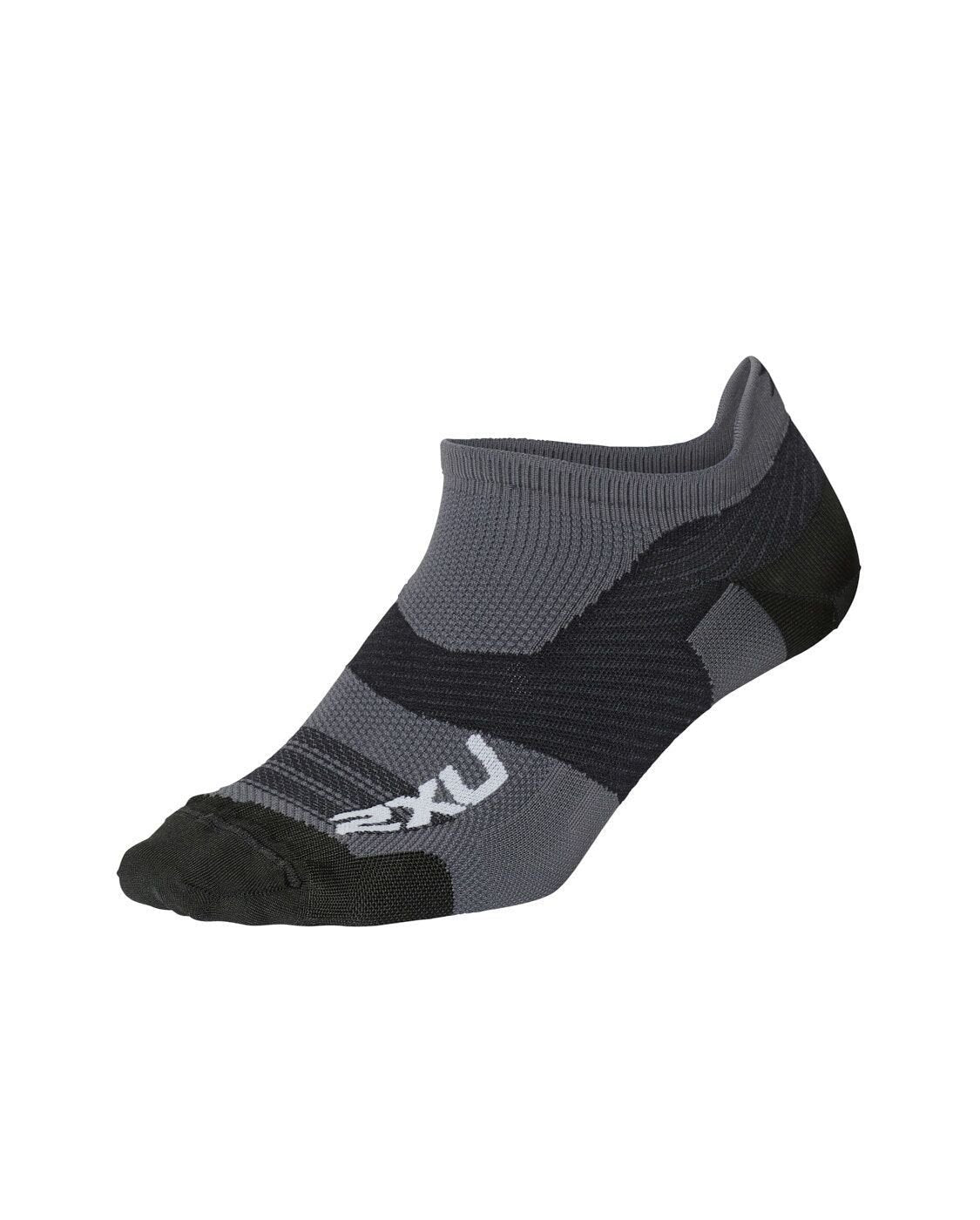 2XU South Africa - Vectr Ultralight No Show Socks - Titanium/Black