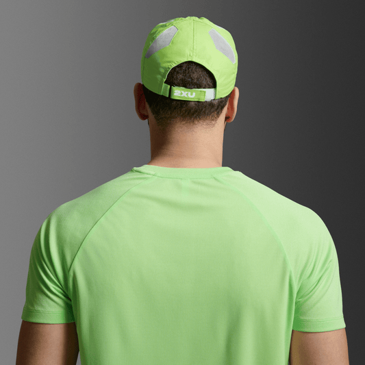 2XU South Africa - Run Cap - Lime Zest/White