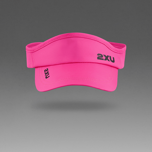 2XU South Africa - Run Visor - Fuchsia/Black