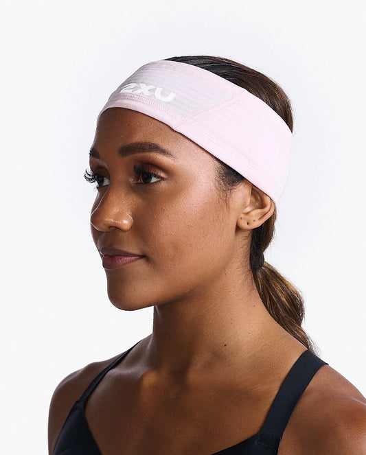 2XU Ignition Headband Unisex - Reflective White / Quartz