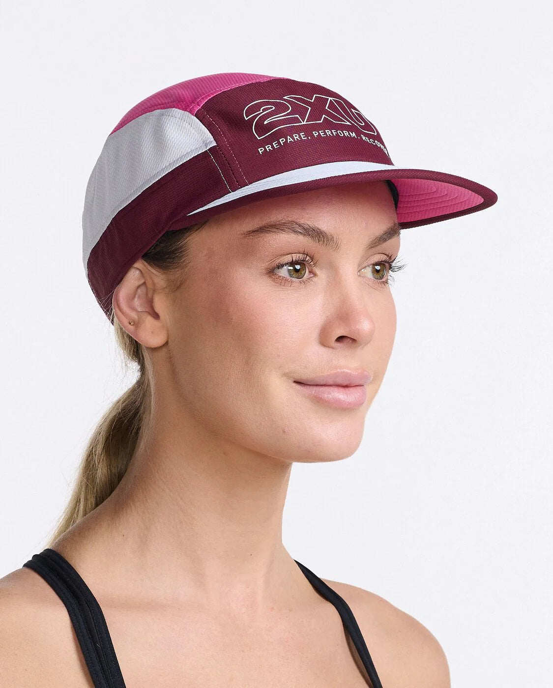 2XU Light Speed Cap - Maroon/Pink