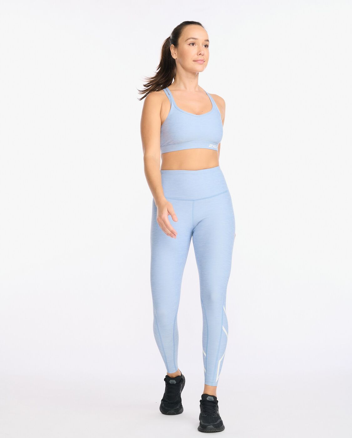 2XU South Africa - Womens Motion Print Hi-Rise Compression Tights - Forever Spacedye/White