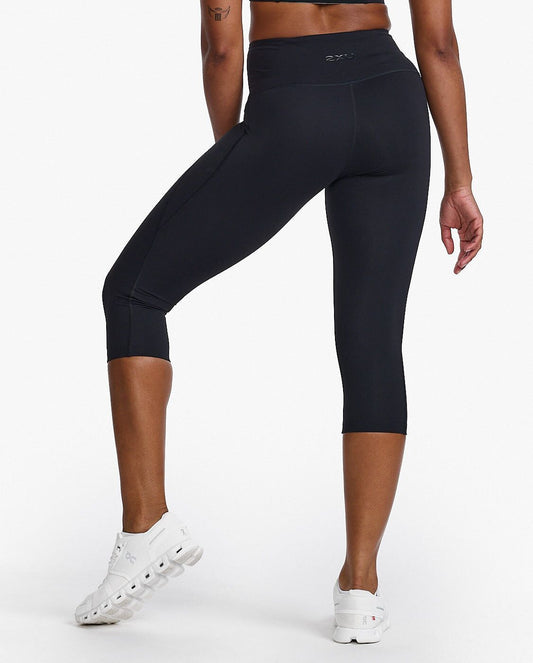 2XU South Africa - Womens Form Hi-Rise Comp 3/4 Tight - BLK/BLK