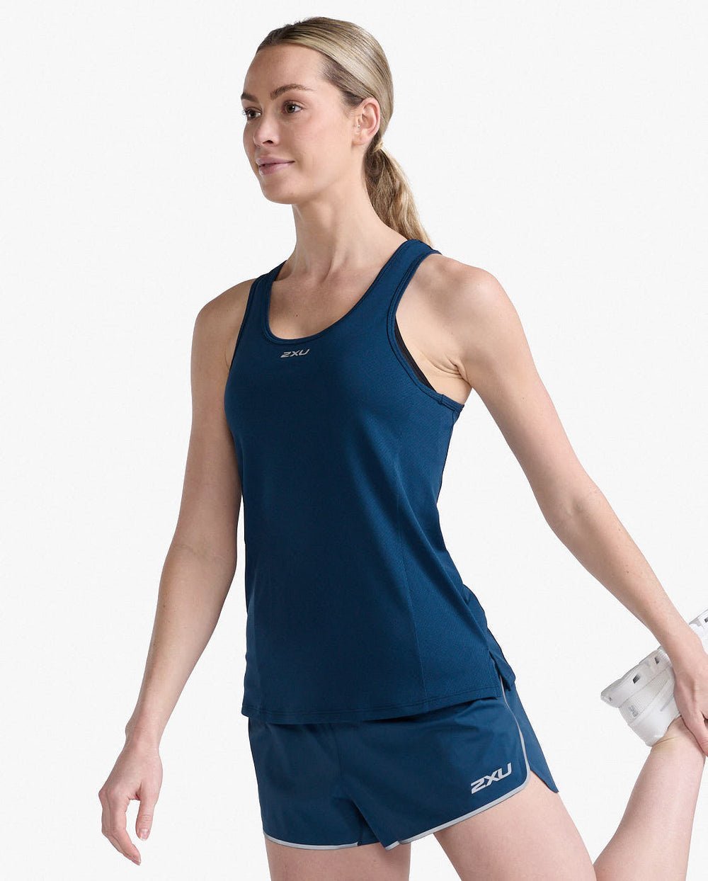 2XU South Africa - Women's Light Speed Running Vest - Moonlight/Silver Reflective