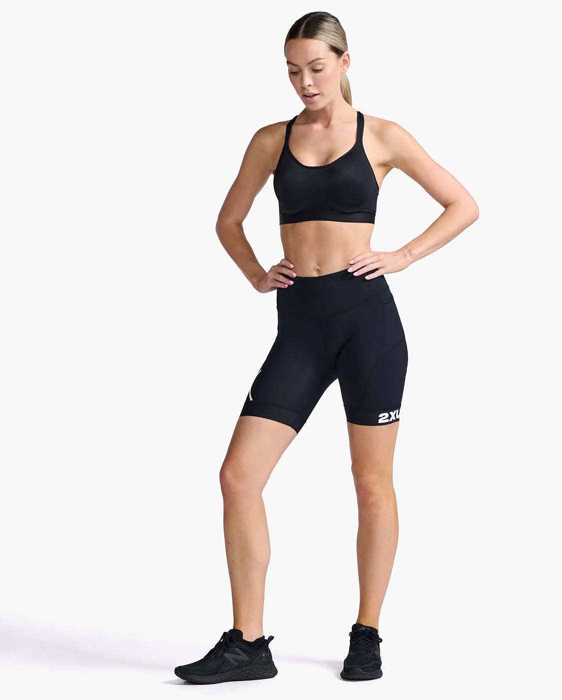 2XU Core 7 Inch Women's Tri Short - Black/White