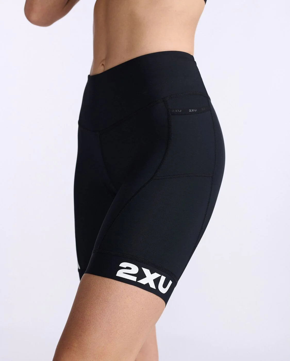 2XU Core 7 Inch Women's Tri Short - Black/White