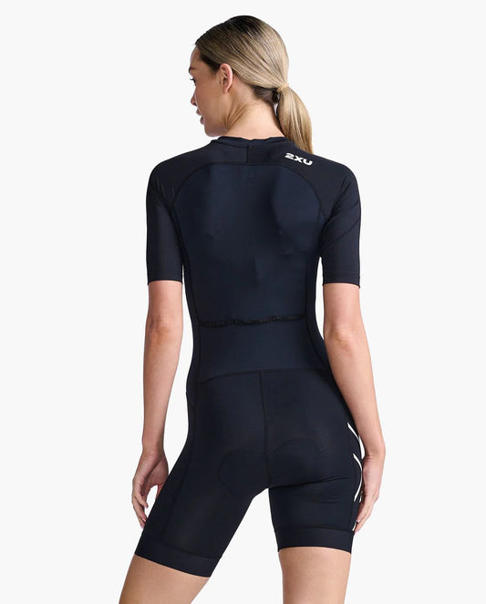 2XU Core Sleeved Women's Trisuit -Black/White
