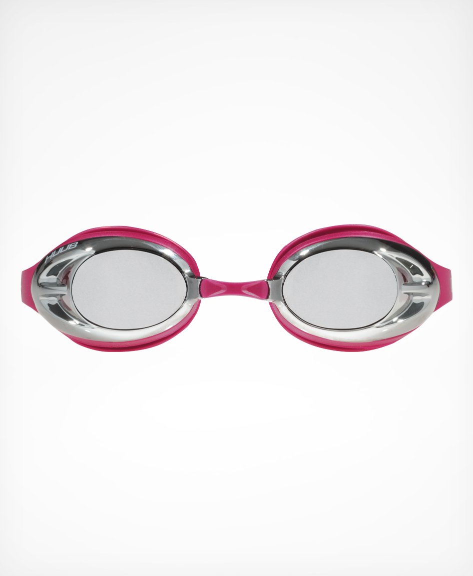 HUUB Varga Race Goggle - Pink with Silver Mirror
