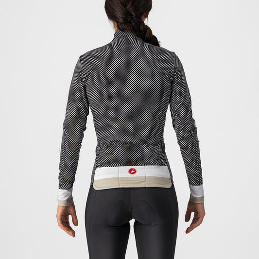 CASTELLI Volare LS Women's Jersey - Black / White Chalk