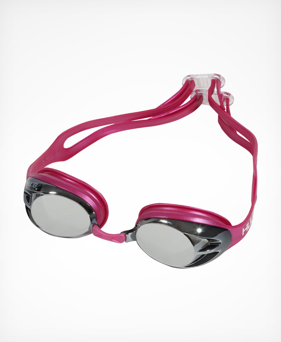 HUUB Varga Race Goggle - Pink with Silver Mirror
