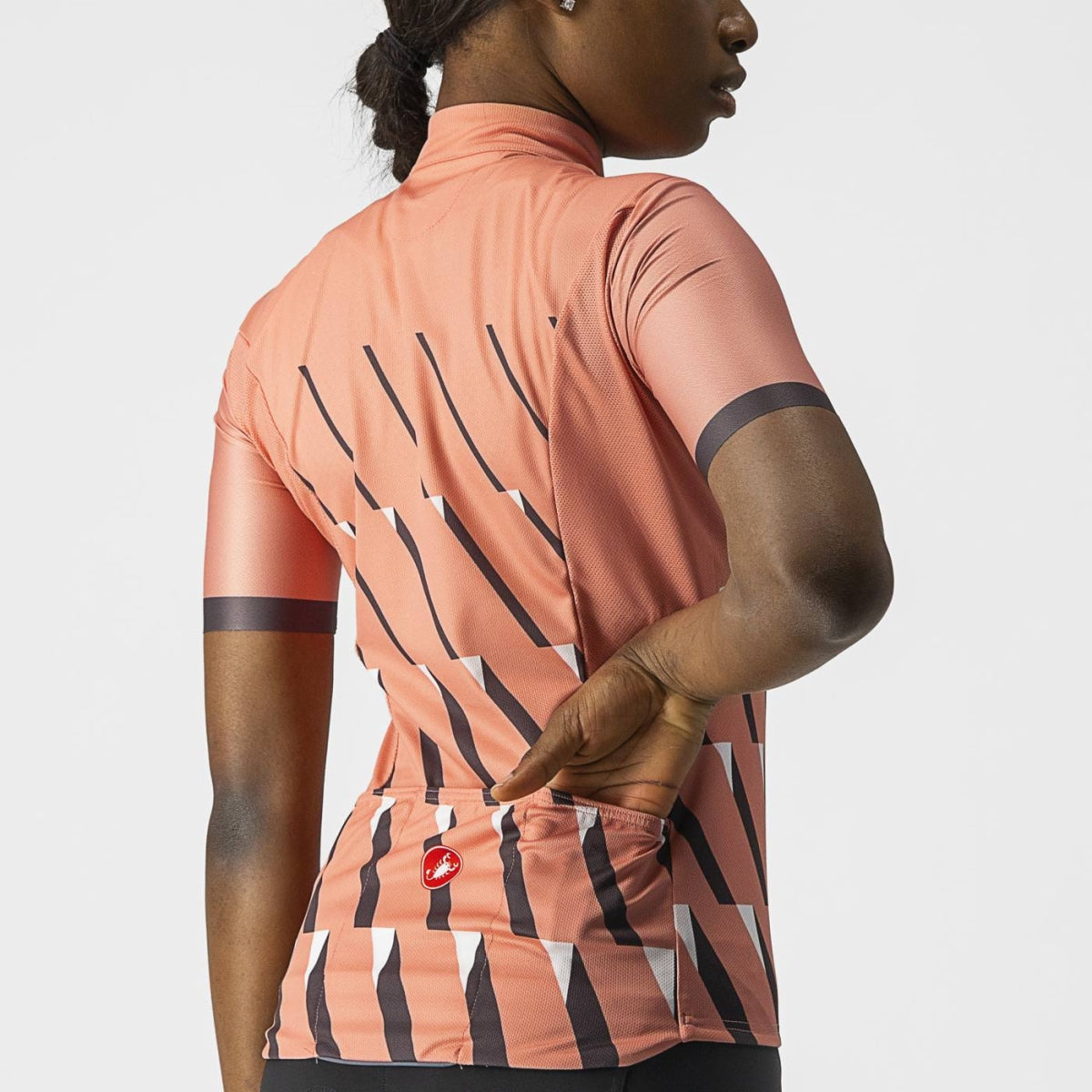 CASTELLI Pendio Women's Jersey - Blush, Dark Gray White