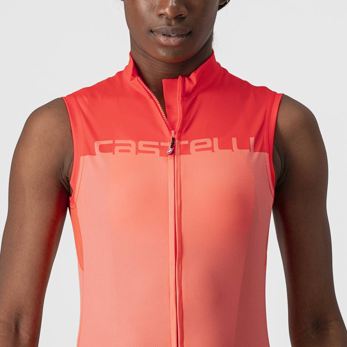CASTELLI Velocissima Sleeveless Women's Jersey - Coral Flash / Brilliant Pink