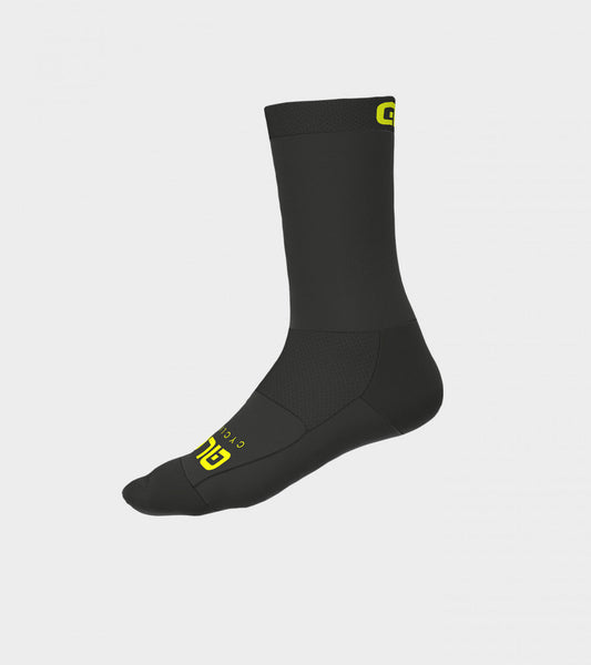 ALÈ Team Socks - Black / Fluo Yellow