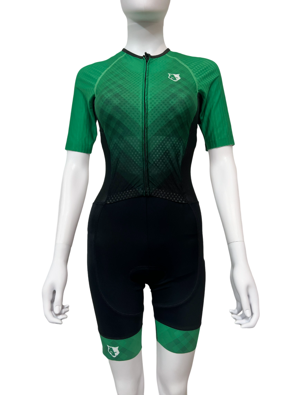 FLOWOLF SS Women's Triathlon Race Suit - Green