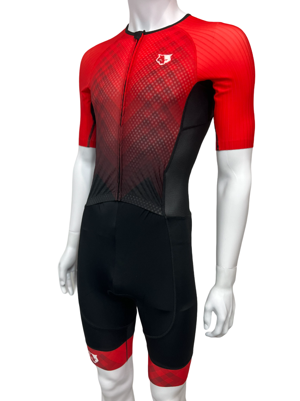 FLOWOLF SS Men's Triathlon Race Suit - Red