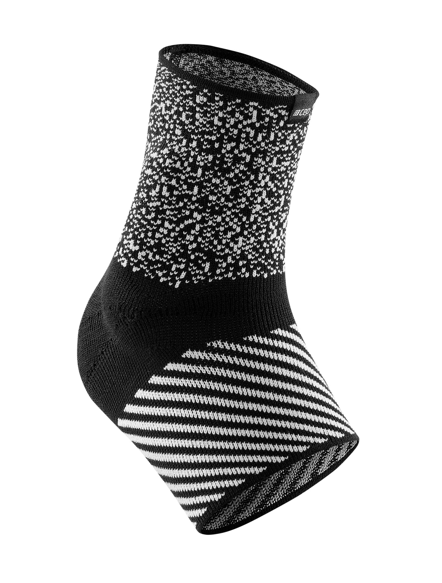 CEP Max Support Ankle Sleeve - Black/ White