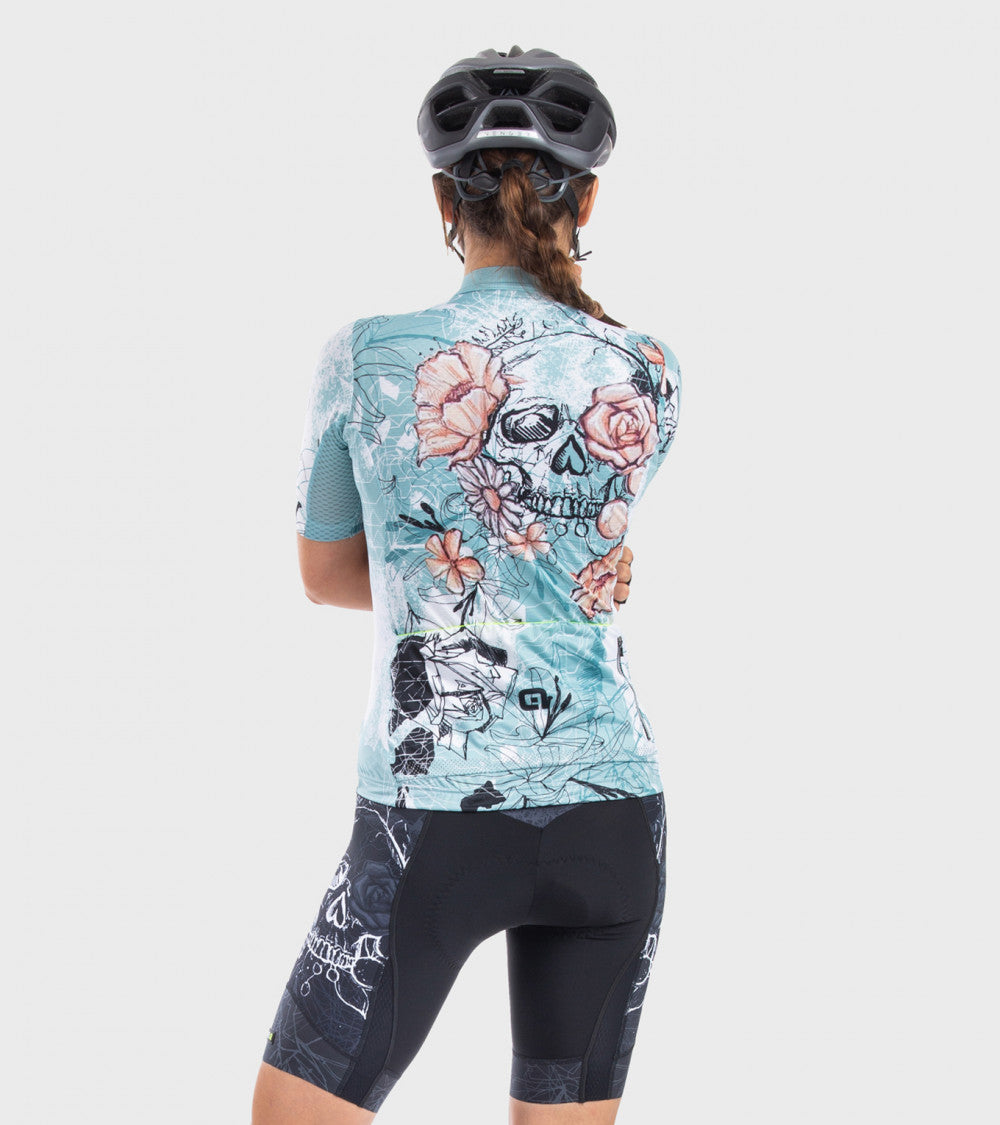 ALÈ Skull Women's Jersey - Acqua