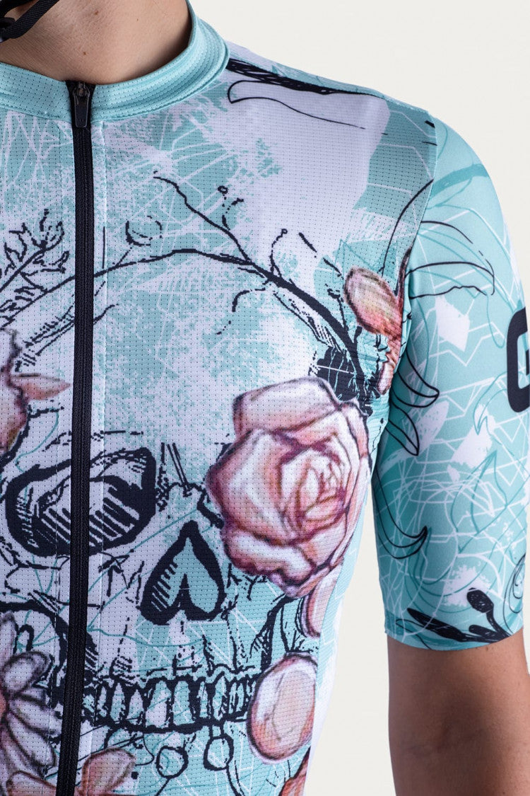 ALÈ Skull Women's Jersey - Acqua