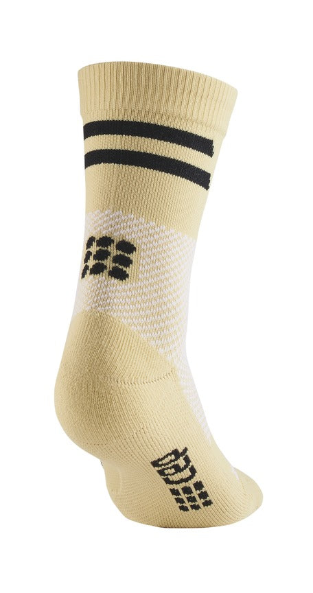 CEP Training Compression Socks Unisex Mid Cut- Sand