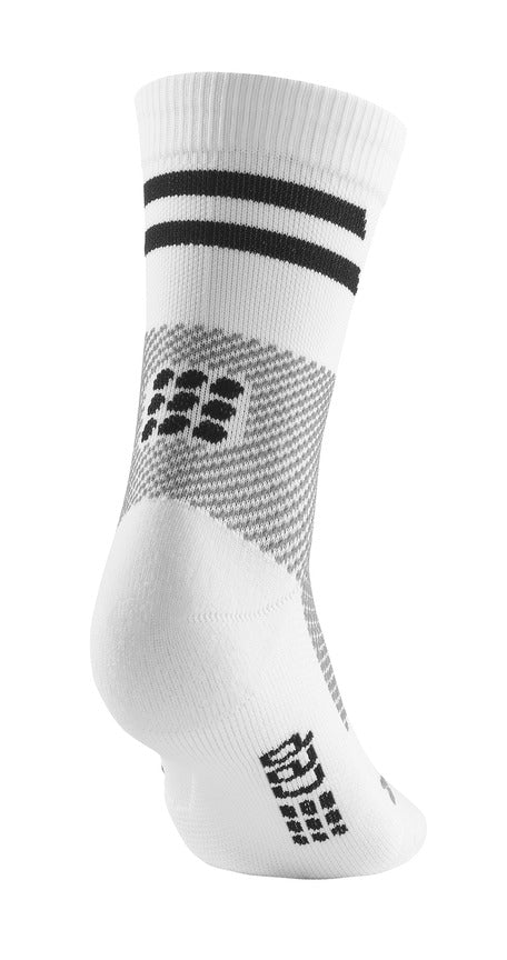 CEP Training Compression Socks Unisex Mid Cut- White