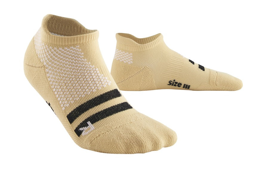 CEP Training Compression Socks Unisex No Show - Sand