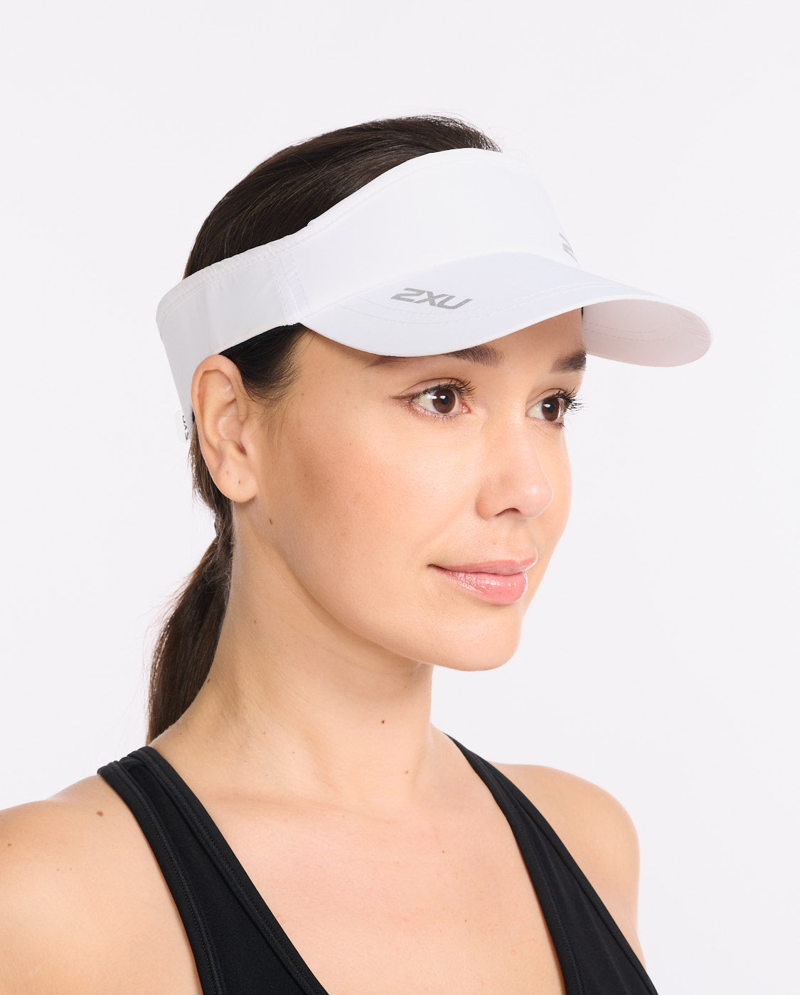 2XU Run Visor White