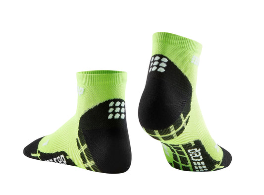 CEP Ultralight Low Cut Compression Sock Men's - Flash Green / Black