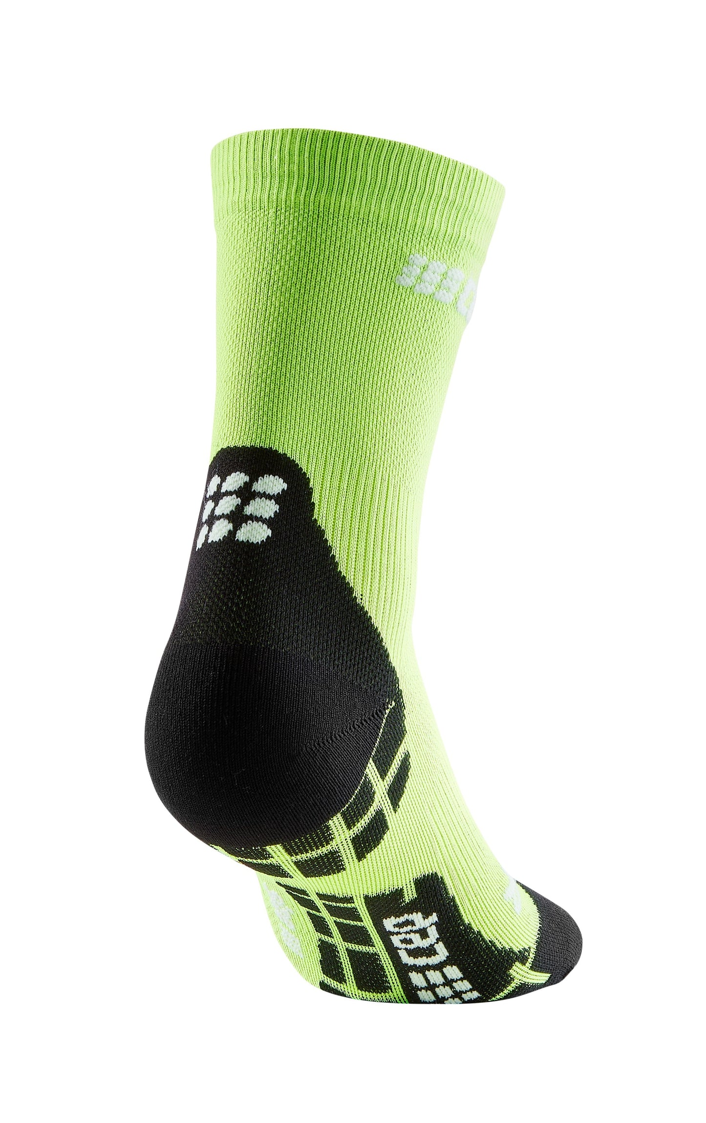 CEP Ultralight Short Compression Sock Women's - Flash Green / Black