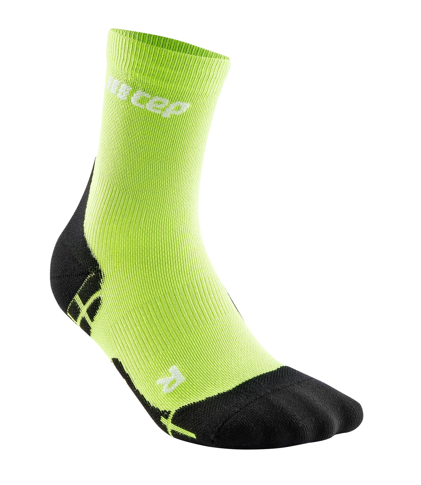 CEP Ultralight Short Compression Sock Men's - Flash Green / Black