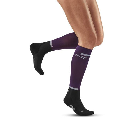 CEP Run Compression Socks Tall Women's - Violet / Black