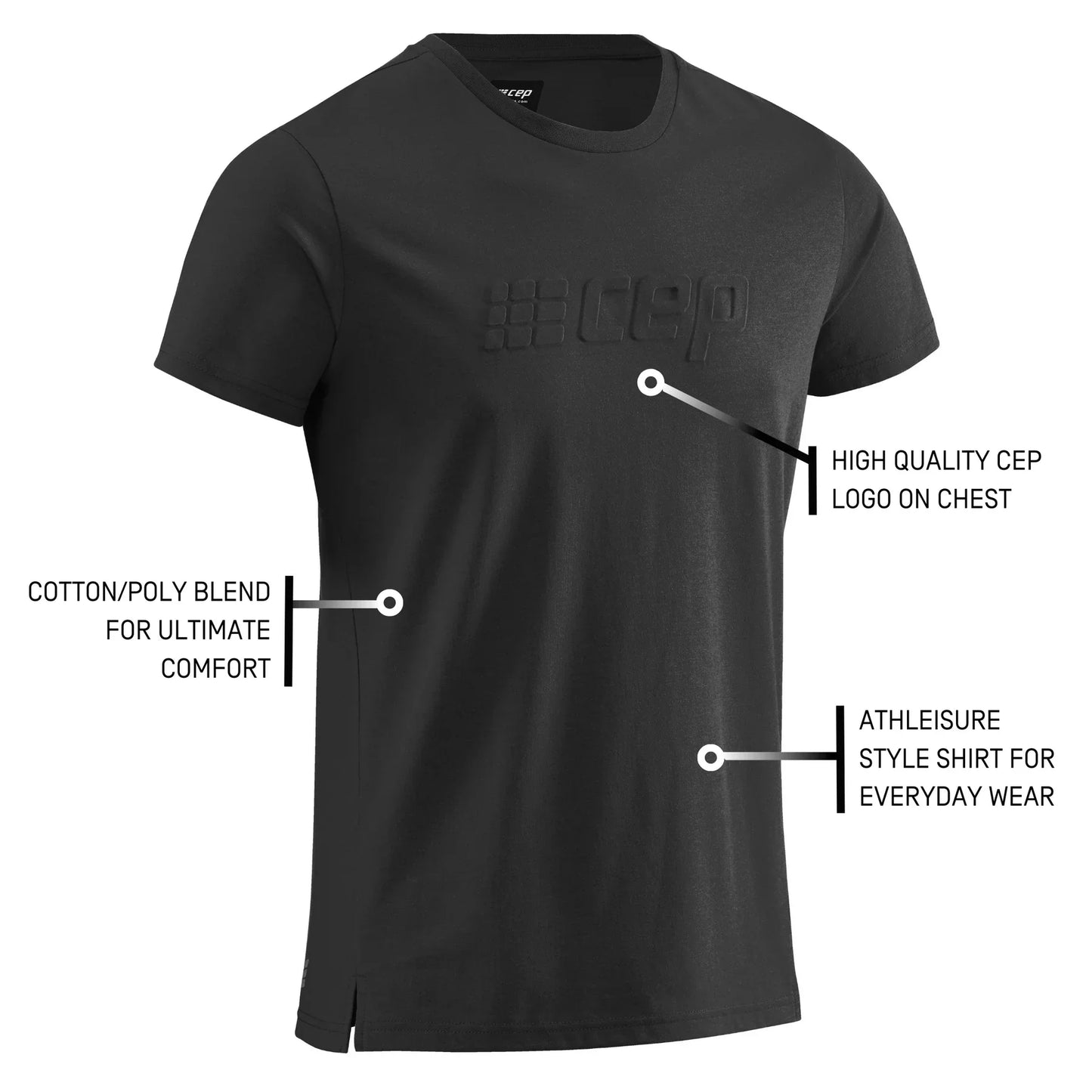 CEP Crew Shirt SS Men's - Black
