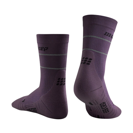 CEP Reflective Mid Cut Sock Men's - Purple