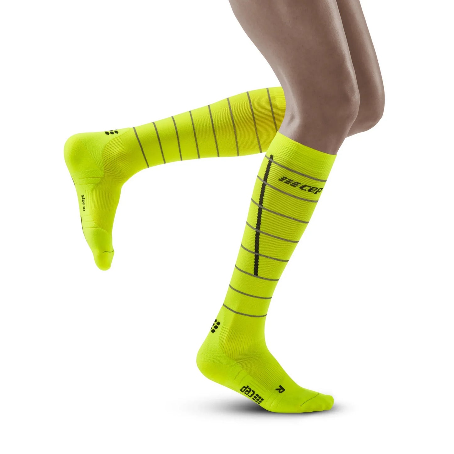 CEP Reflective Tall Sock Women's - Neon Yellow