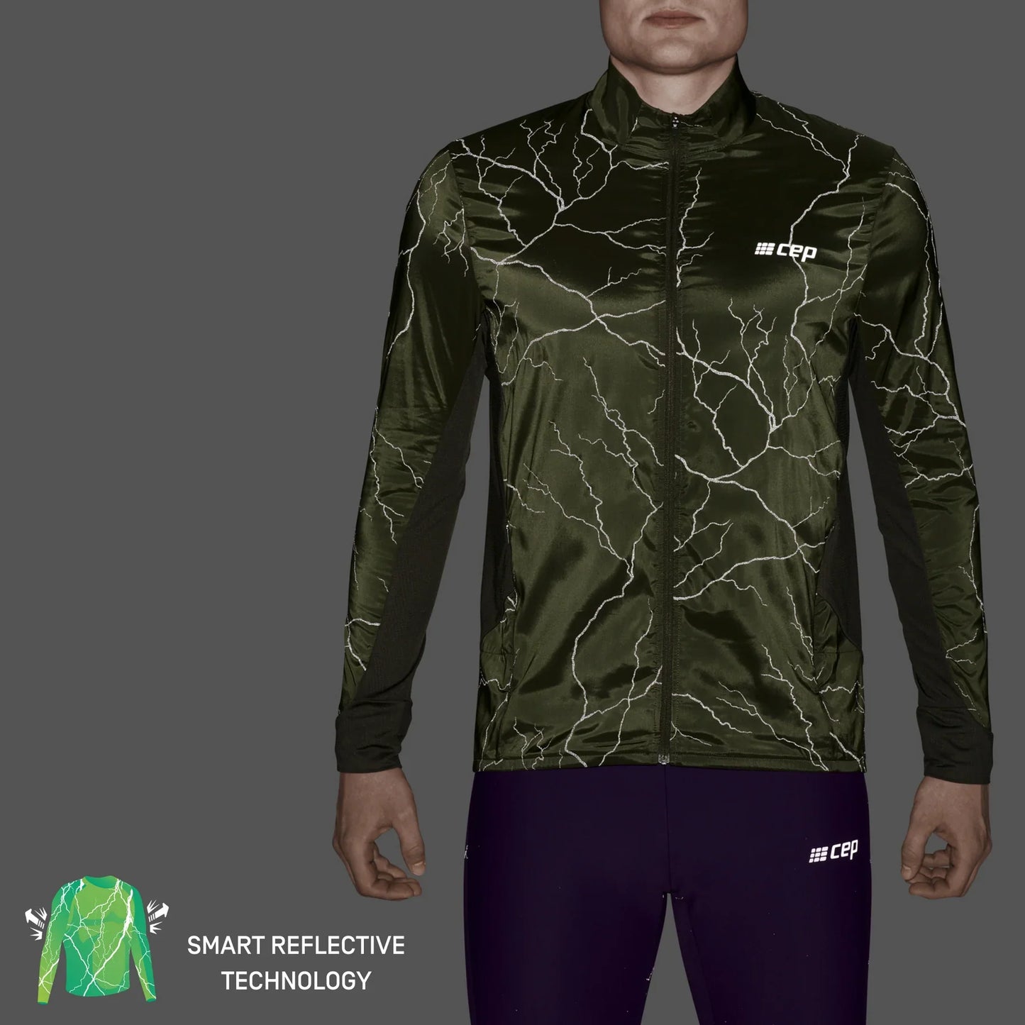 CEP Reflective Windbreaker Men's - Dark Green