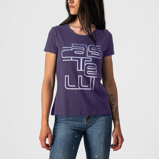 CASTELLI Bellagio Women's Tee- Night Shade / Violet Mist